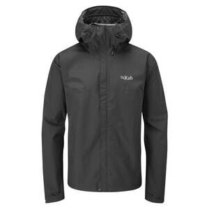 NEW RAB men's downpour eco jacket in black